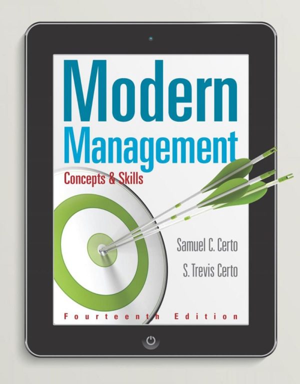 Modern Management Concepts and Skills 14th- Samuel C. Certo & S. Trevis Certo